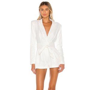 x REVOLVE Harley Romper | White | XS | Snakeskin